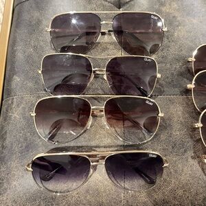 Quay Australia Gold Frame Sunglasses